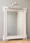 french antqiue crested mirror